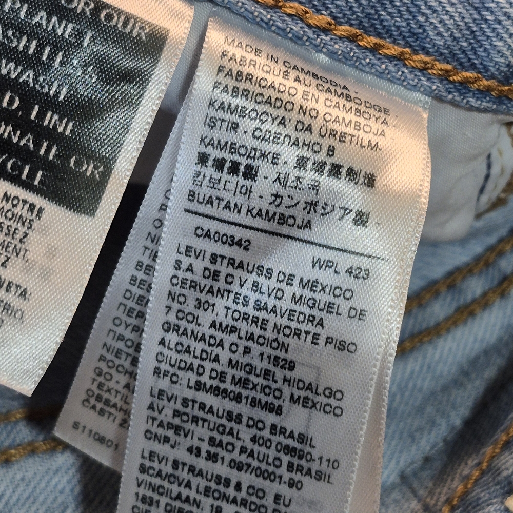 Levi's Light Blue Denim Mini Skirt - Picture 6 of 13